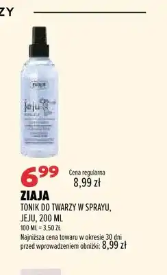 Drogerie Natura Tonik do twarzy w sprayu Jeju Ziaja oferta