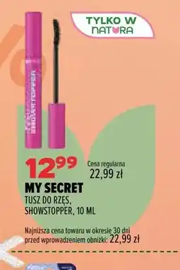 Drogerie Natura Tusz do rzęs Showstopper My Secret oferta
