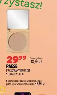 Drogerie Natura Prasowany bronzer Selfglow Paese oferta