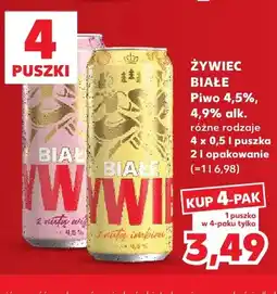 Kaufland Piwo Żywiec Białe z nutą imbiru 4-pak oferta