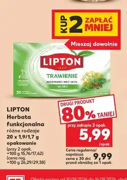 Kaufland Herbata funkcjonalna Lipton oferta