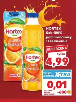 Kaufland Sok pomarańczowy Hortex 100% oferta