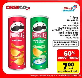 Chipsy Pringles Sour Cream & Onion