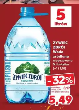 Kaufland Woda źródlana niegazowana Żywiec Zdrój oferta