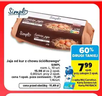 Jajka kurze od kur z chowu ściółkowego Simpl