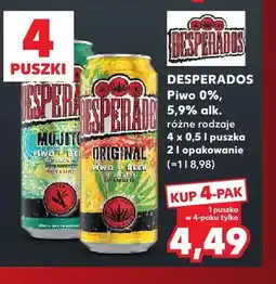 Kaufland Piwo bezalkoholowe Desperados Mojito 4-pak oferta