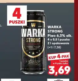 Kaufland Piwo Warka Strong 4-pak oferta