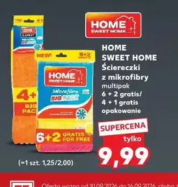 Kaufland Ściereczki z mikrofibry multipak 6+2 gratis Home Sweet oferta