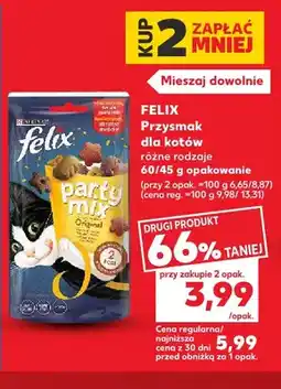 Kaufland Przysmak dla kotów Felix oferta