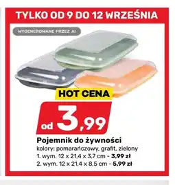 Bricomarche Pojemnik do żywności 12x21,4x3,7 cm oferta