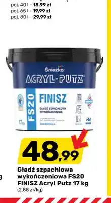 Bricomarche Gładź szpachlowa wykończeniowa FS20 Finisz Acryl-Putz oferta
