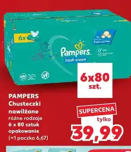 Kaufland Chusteczki nawilżane Pampers 6-pak oferta