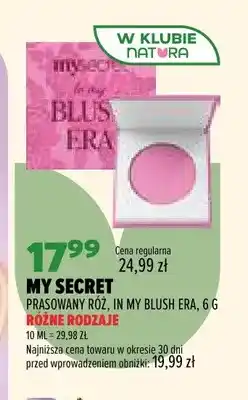 Drogerie Natura Prasowany róż In My Blush Era My Secret oferta