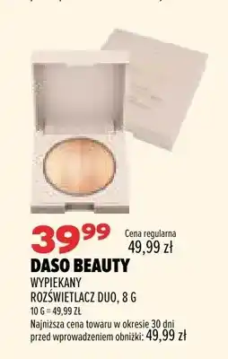 Drogerie Natura Wypiekany rozświetlacz duo Daso Beauty oferta