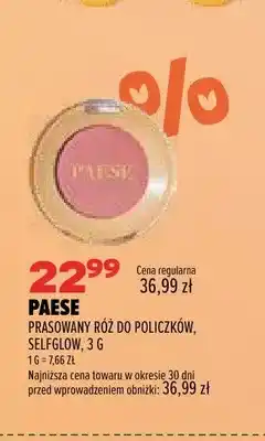 Drogerie Natura Prasowany róż do policzków Selfglow Paese oferta