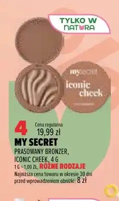 Drogerie Natura Prasowany bronzer Iconic Cheek My Secret oferta