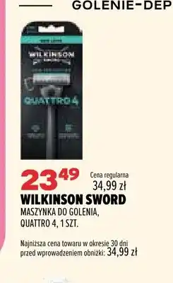 Drogerie Natura Maszynka do golenia Quattro 4 Wilkinson Sword oferta