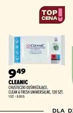 Drogerie Natura Chusteczki odświeżające Clean & Fresh uniwersalne Cleanic oferta