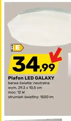 Bricomarche Plafon LED Galaxy 29,3x10,5 cm 12W 1500lm barwa neutralna oferta