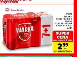 Carrefour Piwo Warka 8-pak oferta