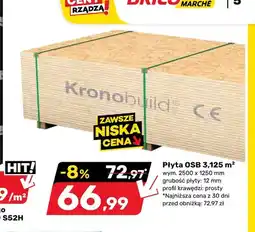 Bricomarche Płyta OSB Kronobuild 3,125m² 2500x1250x12 mm oferta