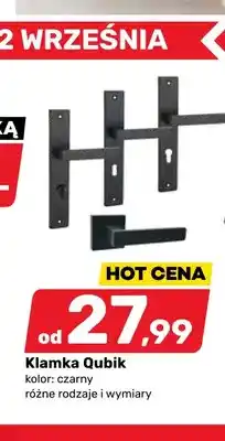 Bricomarche Klamka Qubik czarna oferta