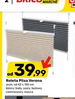 Bricomarche Roleta plisa Verona biały oferta