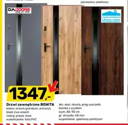Bricomarche Drzwi zewnętrzne O.K.DOORS Bonita Orzech Grandson oferta