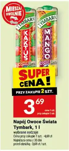 Twój Market Napój Owoce Świata Tymbark oferta