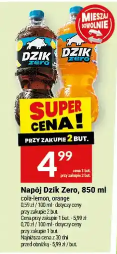 Twój Market Napój Dzik Zero oferta