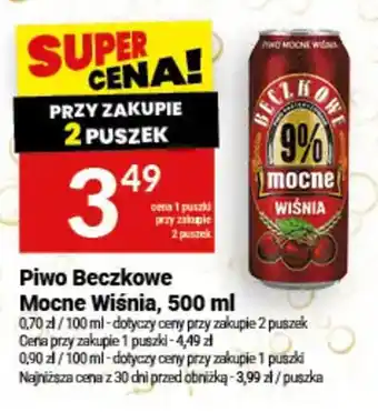 Twój Market Piwo Beczkowe Mocne Wiśnia oferta