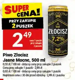 Twój Market Piwo Złocisz Jasne Mocne oferta