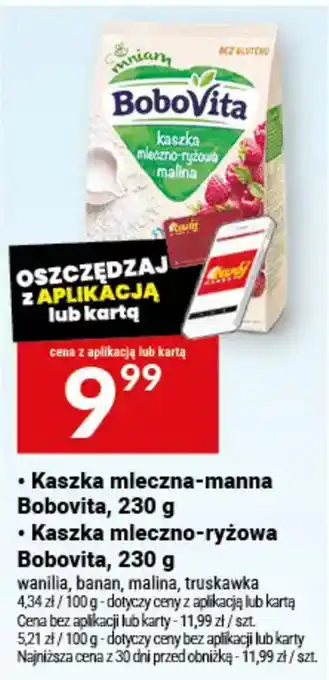 Kaszka mleczna-manna Bobovita