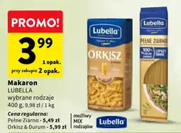 Intermarche Makaron Lubella wybrane rodzaje oferta
