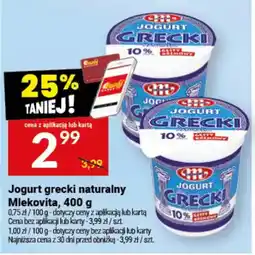 Twój Market Jogurt grecki naturalny Mlekovita oferta