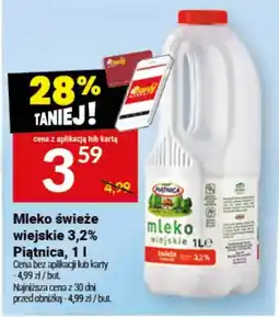 Twój Market Mleko świeże wiejskie 3,2% Piątnica oferta