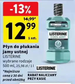 Intermarche Płyn do płukania jamy ustnej LISTERINE oferta