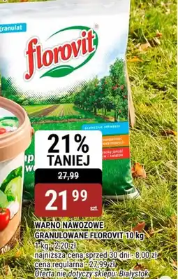 bi1 Wapno nawozowe granulowane Florovit oferta