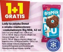 Twój Market Lody na patyku Donut o smaku ciasteczkowo-czekoladowym Big Milk oferta