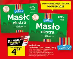 Twój Market Masło ekstra z Łukowa Lumiko oferta