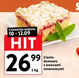 Intermarche Ciasto domowe z owocami sezonowymi oferta