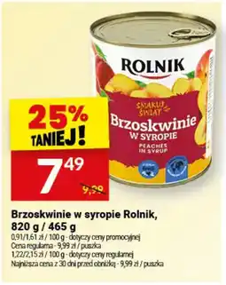 Twój Market Brzoskwinie w syropie Rolnik oferta