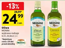Intermarche Oliwa MONINI wybrane rodzaje oferta
