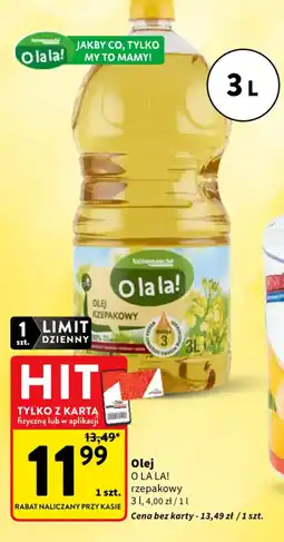 Intermarche Olej rzepakowy O la la! oferta