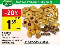 Intermarche Ciastka O LALA! wybrane rodzaje oferta
