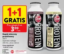 Intermarche Napój mleczny proteinowy ZOTT oferta