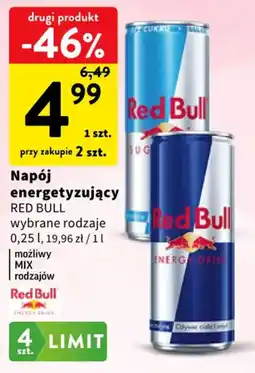 Intermarche Napój energetyzujący RED BULL oferta