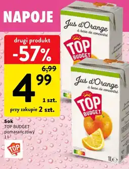Intermarche Sok TOP BUDGET pomarańczowy oferta
