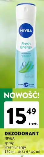 Intermarche Dezodorant Nivea spray Fresh Energy oferta