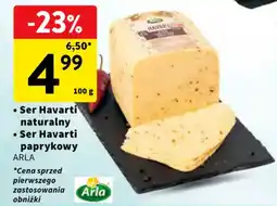Intermarche Ser Havarti naturalny, Ser Havarti paprykowy ARLA oferta